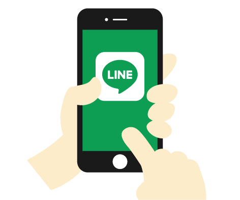 LINEで友達に追加しているスマホ画面